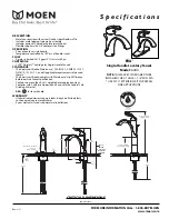 Предварительный просмотр 1 страницы Moen EVA 6400 Specifications