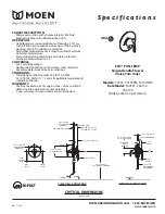 Moen EVA T2131BN Specifications preview