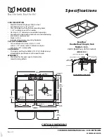 Moen Excalibur 22826 Specification предпросмотр