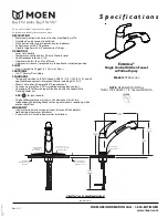 Moen EXTENSA 7560 series Specifications предпросмотр