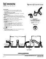 Предварительный просмотр 1 страницы Moen FELICITY TS447 series Specifications