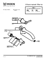 Moen Fina TS41706 Chrome Illustrated Parts Manual предпросмотр