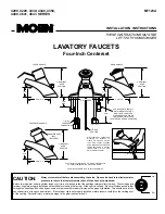 Moen FOUR-INCH CENTERSET 4200 Installation Instructions предпросмотр