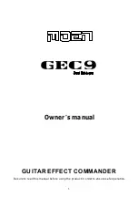 Moen GEC9 Owner'S Manual preview