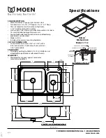 Moen Gibson 21550 Installation Manual предпросмотр