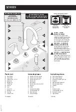 Предварительный просмотр 2 страницы Moen Gibson T6173 Installation Manual