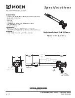 Предварительный просмотр 1 страницы Moen HC200508 Specification