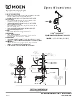 Moen ICON MOENTROL T2156BB Specification Sheet предпросмотр