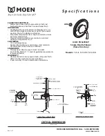 Предварительный просмотр 1 страницы Moen Icon Posi-Temp T2141 Specification Sheet