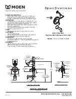 Moen Icon Posi-Temp T2143 Specifications предпросмотр