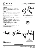 Moen Icon T6530 Series Specifications предпросмотр