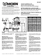 Предварительный просмотр 1 страницы Moen INS162E Installation Instructions Manual