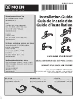 Предварительный просмотр 1 страницы Moen INS2217 Installation Manual