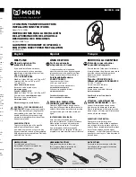 Предварительный просмотр 1 страницы Moen INS729D T4110 SERIES Installation Instructions Manual