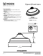 Moen Isabel S136 series Specifications предпросмотр