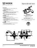 Preview for 1 page of Moen Kingsley 6101 Series Specifications