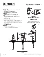 Предварительный просмотр 2 страницы Moen KINGSLEY 6102 Series Specifications