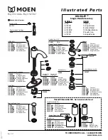 Предварительный просмотр 2 страницы Moen KINGSLEY 6102AN Illustrated Parts List