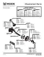 Moen KINGSLEY MOENTROL T3111CP Illustrated Parts List предпросмотр