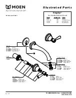 Предварительный просмотр 1 страницы Moen Kingsley T6107AZ Illustrated Parts List