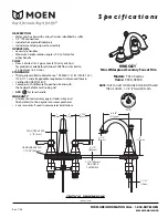 Moen KINGSLEY T6123 series Specifications предпросмотр