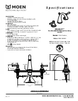 Предварительный просмотр 1 страницы Moen KINGSLEY T6125 Series Specifications