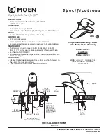 Preview for 1 page of Moen L84502 Specifications