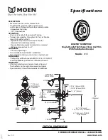 Moen LEGEND MOENTROL 3270 Specifications предпросмотр