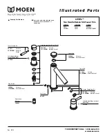 Moen LEVEL T913BN Illustrated Parts List предпросмотр