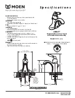 Moen Lindley 84916 series Specifications предпросмотр