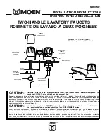 Предварительный просмотр 1 страницы Moen MB074D Installation Instructions