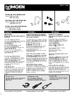 Moen Monticello 100558 Quick Start Manual предпросмотр