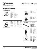 Предварительный просмотр 2 страницы Moen Monticello 4551BN Illustrate Parts List