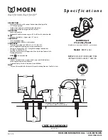 Moen MONTICELLO 84437 series Specifications предпросмотр