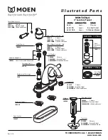 Moen MONTICELLO 84437ORB Illustrated Parts List предпросмотр