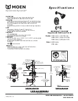 Предварительный просмотр 1 страницы Moen MONTICELLO INSPIRATIONS POSI-TEMP T2347 Specifications