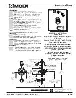 Предварительный просмотр 1 страницы Moen Monticello Inspirations T3127 Specifications