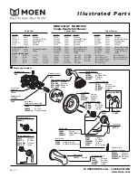 Предварительный просмотр 1 страницы Moen MONTICELLO MOENTROL T3124CPCc Illustrate Parts List