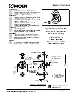 Предварительный просмотр 1 страницы Moen MONTICELLO T3132 Specifications