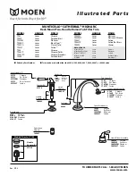 Moen MONTICELLO T952 Illustrated Parts Manual предпросмотр