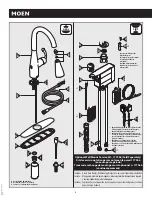 Предварительный просмотр 2 страницы Moen MOTIONSENSE WAVE 7185EWC Manual