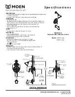 Moen Muirfield 82000 series Specifications предпросмотр