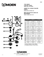 Moen Muirfield 84000 series Installation Instructions Manual предпросмотр