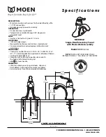 Moen Muirfield 84000 series Specifications предпросмотр