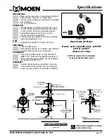 Предварительный просмотр 1 страницы Moen POSI-TEMP 82241 Specifications