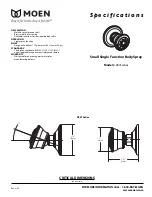 Предварительный просмотр 3 страницы Moen ROTHBURY 3320 series Specifications