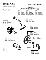 Moen ROTHBURY T3211AZ Illustrated Parts List предпросмотр