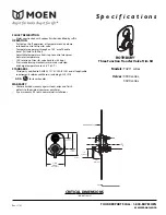 Предварительный просмотр 1 страницы Moen RothBury T4211 Series Specifications