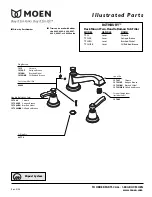 Предварительный просмотр 1 страницы Moen ROTHBURY T923 Illustrate Parts List