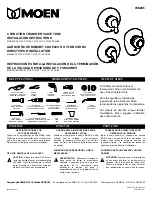 Preview for 1 page of Moen RT4130 Series Installation Instructions Manual